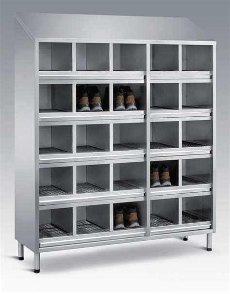 stainless steel shoe storage